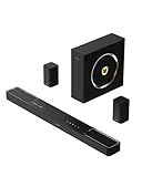 ULTIMEA 5.1.2ch Sound Bar with Dolby Atmos, Surround Sound System for TV with 2 Surround Speakers, Sound Bar for Smart TV, Soundbar for Home Theater, BT 5.4, HDMI eARC, Skywave F40 (New, 2025 Model)