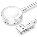 𝟐𝟎𝟐𝟔 𝐔𝐩𝐠𝐫𝐚𝐝𝐞𝐝 for Apple Watch Charger Magnetic Fast Charging Cable [Portable] Magnetic Wireless Charging Compatible with iWatch Series Ultra/SE/11/10/9/8/7/6/5/4/-[3.3FT] White