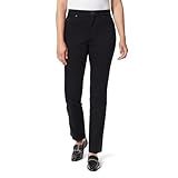 Gloria Vanderbilt Women's Amanda Classic High Rise Tapered Jean Standard, Black, 10