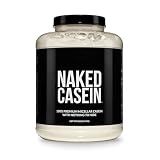 NAKED Casein - 5Lb Micellar Casein Protein Powder - Bulk, Zero Carb, NSF Certified, GMO-Free, Gluten Free, Soy Free, Preservative Free - Stimulate Muscle Growth - Enhance Recovery - 76 Servings