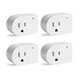 Single Surge Protector Plug, Grounded Outlet Wall Tap Adapter with Indicator Light, 1 Outlet,245J/125V, ETL, White, 4Pack