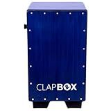 Clapbox Cajon Drum Oak Wood (H:20" W:12" L:12") - NOT MADE IN CHINA - 3 Internal Snares with adjustable feature | Most Popular Cajon Brand Online (Blue, CB40)