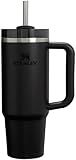 STANLEY Quencher H2.0 Tumbler with Handle and Straw 30 oz | Flowstate 3-Position Lid | Cup Holder Compatible for Travel | Insulated Stainless Steel Cup | BPA-Free | Black 2.0