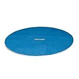 Intex 28015E Solar Pool Cover: for 18ft Round Easy Set and Metal Frame Pools – Insulates Pool Water – Reduces Water Evaporation – Keeps Debris Out – Reduces Chemical Consumption