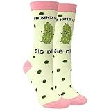 nhnsbdfc Funny Socks Stocking Stuffers for Teen Girls White Elephant Gifts for Adults Cute Socks Novelty Pickle Gift for Women