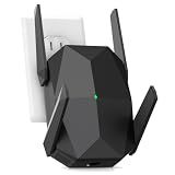WiFi Extender, 2026 20X Fastest WiFi 6 Booster AX3000 (5.8/2.4GHz) 18,999 sq.ft Long Range and 150+ Devices, WiFi Extender Signal Booster with Ethernet Port(Black)