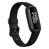 Fitbit Inspire 3 Fitness Tracker – Advanced Health Insights with Stress Management, Workout Intensity & Sleep Tracking, 24/7 Heart Rate, Includes Small and Large Classic Bands - Midnight Zen/Black