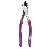 WORKPRO 8 Inch High Leverage Diagonal Pliers, Wire Cutters Heavy Duty in CRV Steel, Diagonal Cutters for Cutting Wires