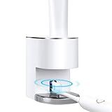 Automatic Toothpaste Dispenser Wall Mounted: White Electric 6 Adjustable Levels Auto Toothpaste Squeezer Smart Rechargeable Touchless for Kids Adults - Bathroom - Replaceable Parts