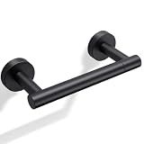Day Moon™ Matte Black Toilet Paper Holder Wall Mount - Pivoting Modern Roll Holder for Bathroom