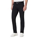 Amazon Essentials Men's Regular Fit Garment Dyed Five Pocket Pant, Black, 40W x 30L
