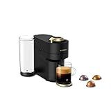 Nespresso Vertuo Pop+ Coffee and Espresso Maker by Breville, Matte Black Gold