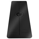 Yoga Mat - Non Slip Natural Rubber Yoga Mat, Alignment Lines, Ultimate Grip