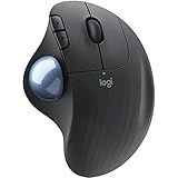 Logitech M575 Ergonomic Wireless Trackball USB Mouse, Black (910-005869)