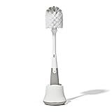 OXO Tot Bottle Brush with Nipple Cleaner and Stand, Gray