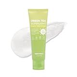 TONYMOLY Green Tea Korean Sunscreen SPF 50+ PA++++ — No White Cast, Lightweight Face Sunscreen for All Skin Tones, Hydrating with Niacinamide, Panthenol & Hyaluronic Acid, 1.69 fl oz