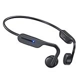 Qyzue Bone Conduction Headphones, Open Ear Headphones, Superior Sound Wireless Bluetooth Running Headphones 10H Playtime, Comfortable Fit Waterproof for Music, Workouts, Travel