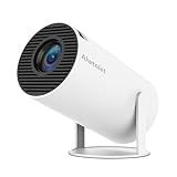 HY300PRO Mini Projector with Wifi and Bluetooth, Portable Projector 4K Support, Auto Keystone, Air Mouse Remote, Voice Control, 180 Degree Rotation Smart Proyector for Outdoor/Bedroom/Movie