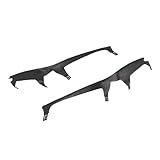 Fabater Pair of Upper Headlight Gasket Cover Strip Set for 3 Series E46 Coupe LCI, 63126934751 63126934752 Headlight Sealing Strip Gasket Trims Left Right