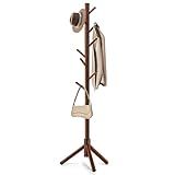 WANGMUXIA Coat Rack, Freestanding Coat Rack with 8 Hooks and 3 Adjustable Size Tree Coat Racks for Bedroom, Hallway, Entrance, Office, for Hats, Coats, Scarves, Handbags