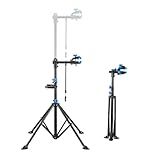 VEVOR Bike Repair Stand, 66 lb Heavy-duty Bicycle Work Stand with 32.8-56.6 in Adjustable Height & Magnetic Tool Tray, Foldable Bicycle Maintenance Rack, Shop Home Mechanics for Mountain & Road Bike