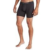 ExOfficio Give-N-Go Sport 2.0 Boxer Brief-Cool and Breathable Underwear for Active Men, Black/Black, L