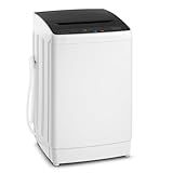 ROVSUN 30LBS Washing Machine, Full-Automatic Portable Washer with Stainless Steel Drum, Electric Laundry Machine, Washer and Spin Dryer Combo with Drain Pump for Home, Apartment