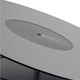 Hudson Hi-Fi Acrylic Turntable Mat – 11.75” Anti-Static Turntable Slipmat with Label Recess – 1/8” Thick Acrylic Platter Mat for Vinyl LP Record Players – Black
