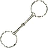 BRINGERPET Loose Ring Snaffle Bit for Horses, Iron, 5 Inch