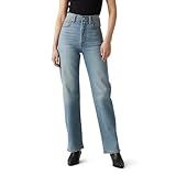 Levi's Women's Ribcage Straight Full Length Jeans, (New) Ringing Bells, 26
