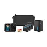 GoPro HERO13 Black Extended Power Bundle - Includes Dual Battery Charger, 3 Enduro Batteries, 64GB SanDisk microSD Card, Camera Case