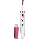 Maybelline Super Stay 24, 2-Step Liquid Lipstick Makeup, Long Lasting Highly Pigmented Color with Moisturizing Balm, Blush On, Pink, 1 Count