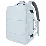 Taygeer Carry On Backpack, 35l Travel Backpack for Women Airline Approved, Cute Underseat Personal Item Travel Bag With Shoe Compartment, Casual Daypack Gifts for Friend Hiking Outdoor Weekend,Blue