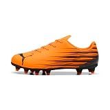 Puma Unisex-Child ATTACANTO Firm, Artificial Ground Soccer Cleats, Heat Fire-Black AH25, Big Kid 11