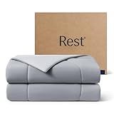 REST® Evercool® Cooling Comforter, King/Cali King, Blanket for Hot Sleepers, All Season Bedding for Night Sweats, Breathable Lightweight Duvet, 106x90 Inches, Cool Gray