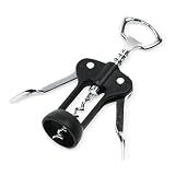 Chef Craft Select Metal Winged Corkscrew, 6.5 inch, Black and Chrome