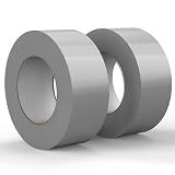 SWRT 2 Pack Silver Duct Tape Heavy Duty, 2 in x 30 YD (Total 60YD), 9 Mil