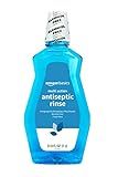 Amazon Basics Multi Action Antiseptic Oral Rinse, Alcohol-Free, Antiplaque, Antigingivitis, Fresh Mint Flavor, 1 Liter (33.8 Fluid Ounces), 1-Pack (Previously Solimo)