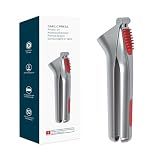 KITCHENDAO Heavy-duty Garlic Press with Built-in Scraper & Cleaning Pusher, No Peeling Garlic Crusher with Large Chamber, Zinc Alloy Garlic Mincer, Dishwasher Safe