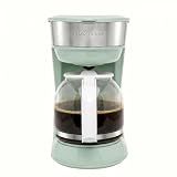 OVENTE 12-Cup Drip Coffee Maker with Easy On/Off Switch, Teal CM412LBL