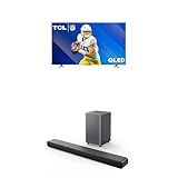 TCL 85-Inch Q68 QLED Pro 4K UHD Smart TV with Google TV (85Q681G, 2024 Model) S55H S Class 2.1 Channel Sound Bar with Dolby Atmos