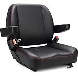SEATIN Universal Forklift Seat,Tractor Seat,with Micro Switch,Armrest and Safety Belt,for Tractor,Mower,Skid Loader,Telehandler,Backhoe,Excavator Dozer…