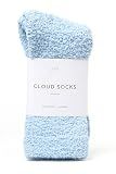 Unboxme Gifts Warm & Cozy Ultra-Luxe Cloud Socks for Women & Men - Super Soft Luxurious Sleep Socks, Thoughtful Gift for Her & Him, Blue 1 Pair