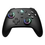 ECHTPower Wireless PC Gaming Controller - Hall Effect Joystick, 2.4G & Wired 1000Hz Polling Rate, 800mAh Battery, Adjustable Turbo/Vibration - for PC/Switch/iOS/Android