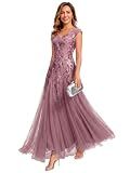 Ever-Pretty Women's Maxi Formal Gowns Sequin Mother of the Bride Dresses