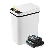 FRESHLIX Bathroom Garbage Can with Lid, 2.6 Gallon Diaper Trash Can, Automatic Trash Cans Touchless, Slim Waterproof Smart Commercial Trash Can for Bedroom, Bathroom, Office, Living Room, Toilet, RV