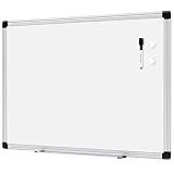 Amazon Basics Magnetic Dry Erase Whiteboard, 24" x 18", Aluminum Frame, Silver/White, Presentation Board for Writing Notes