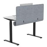 Desk Privacy Panel with Wire Management, 47.2" x 22.5" Cubicle Desk Divider