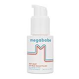 Megababe Sweat Absorbing Body Powder - Bust Dust, with Applicator Pump, Talc-Free, All Natural, 3 oz
