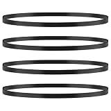 4PCS Turntable Belt, Black Rubber Cassette Belts, 5 mm Wide Record Player Belt Replacement,for Most Belt-Driven Turntables, for AT-PL50 AT-LP60 Record Player Belt Replacement,Fold Length 200mm